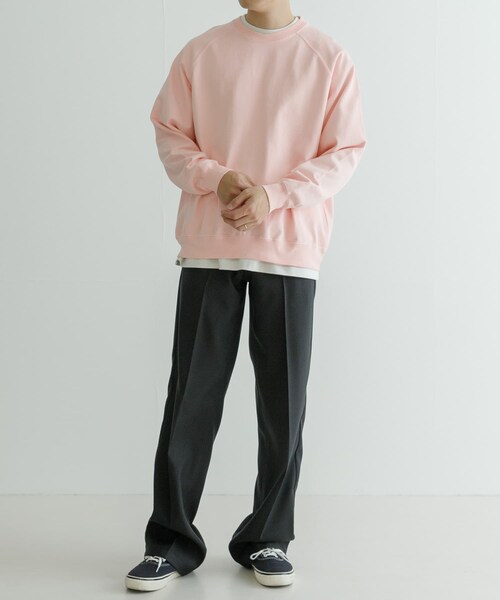 URBAN RESEARCH（アーバンリサーチ）の「ndx　RaglanSweat（スウェット・メンズ・ROSE BLUSH/DARK NAVY/BURNT SAND・M/L）」の20枚目の写真