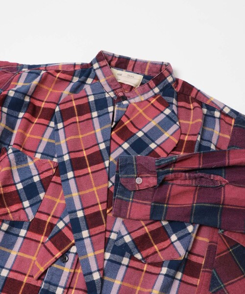 THE GOODLAND MARKET（ザグッドランドマーケット）の「77circa　wide stole shirt-NEL（シャツ/ブラウス・レディース・nel1/nel2/nel3/nel4/nel5・one）」の10枚目の写真