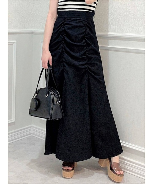 dazzlin（ダズリン）の「ダブルギャザーストレートスカート（スカート