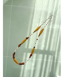 Ungrid | ウッドコンビビーズネックレス(ネックレス)