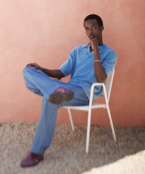 URBAN RESEARCH Sonny Label（アーバンリサーチサニーレーベル）の「インディゴパイルスキッパーポロシャツ（ポロシャツ・メンズ・ライトインディゴ/インディゴ・M/L）」の13枚目の写真