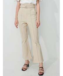 MERCURYDUO | ベルト付セミフレアパンツ(その他パンツ)