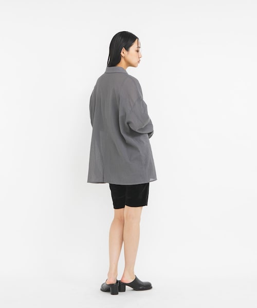 KBF（ケイビーエフ）の「シアーライトテーラードジャケット（テーラードジャケット・レディース・BROWN/GRAY/BEIGE・One）」の10枚目の写真