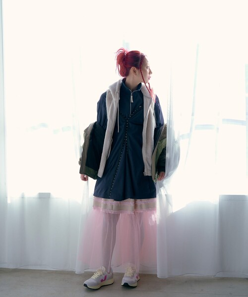 THE GOODLAND MARKET（ザグッドランドマーケット）の「cwtch　Harfzip tunic（チュニック・レディース・NAVY/L.KHAKI・FREE）」の14枚目の写真