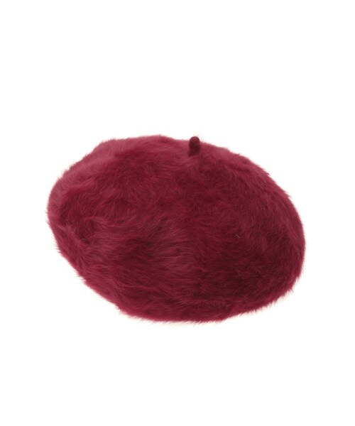 RESEXXY（リゼクシー）の「ファーベレー帽（ハンチング/ベレー帽・レディース・ホワイト/ブラック/レッド・F）」の3枚目の写真