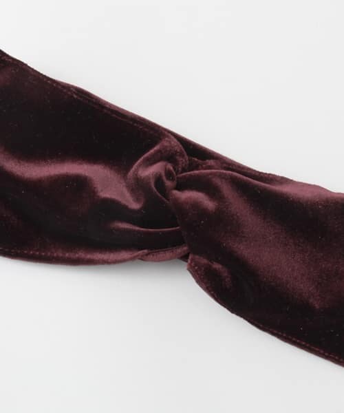 SENSE OF PLACE by URBAN RESEARCH（センスオブプレイスバイアーバンリサーチ）の「ベロアリボンヘアバンド∴（ヘアバンド・レディース・BEIGE/BLACK/WINE・-）」の7枚目の写真