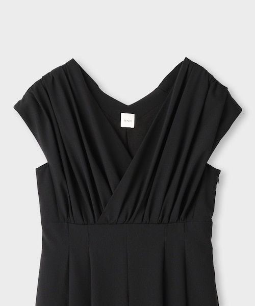ROPE'(ロペ)の「【一部店舗限定】【REALM(レルム)】WRAP FLARE DRESS|カシュクールフレアワンピース 26SS(ワンピース・レディース・ブラック/カーキ・36/38)」の17枚目の写真