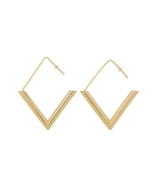 ELENDEEK（エレンディーク）の「V LARGE PIERCE（ピアス（両耳用）・レディース・シルバー/ゴールド・F）」の4枚目の写真