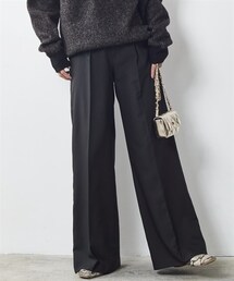 CHIC STYLE | 大きいサイズT/Rワイドパンツシックスタイル(スラックス)