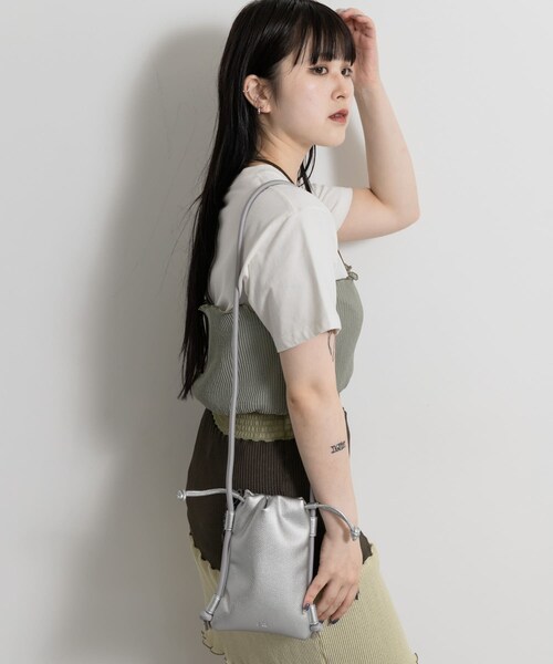 THE GOODLAND MARKET（ザグッドランドマーケット）の「F/CE.　TECH LEATHER MAP POCHETTE（ショルダーバッグ・レディース・Black/Beige/Red/Silver・FREE）」の4枚目の写真