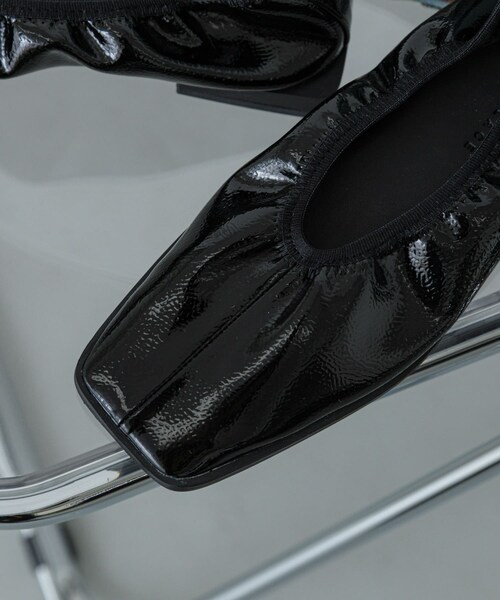 SENSE OF PLACE by URBAN RESEARCH（センスオブプレイスバイアーバンリサーチ）の「スクエアトゥフラットシューズ（バレエシューズ・レディース・GOLD/BLACK/BORDEAUX・S/M/L）」の11枚目の写真