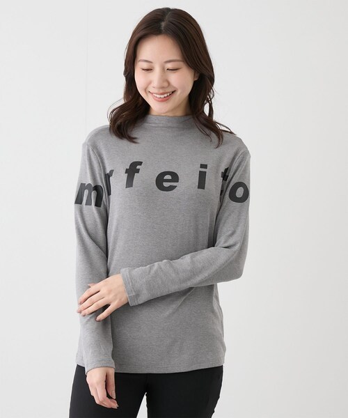 Jayro(ジャイロ)の「ロゴ入りボトルネックプルオーバー(Tシャツ/カットソー・レディース・ブラック/チャコール/グレー/ホワイト系/レッド・F)」の14枚目の写真