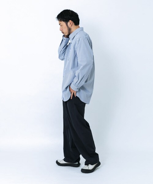 EKAL（エカル）の「エステネージュ ロングスリーブシャツ（シャツ/ブラウス・メンズ・サックス/ストライプ・M/L）」の11枚目の写真