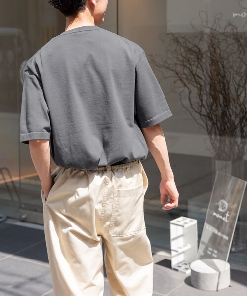 URBAN RESEARCH DOORS（アーバンリサーチドアーズ）の「FORK&SPOON　ヘンリーネックニットTシャツ（ニット/セーター・メンズ・IVORY/MOSSMINT/GRAY・4/5）」の12枚目の写真