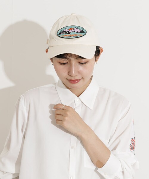 THE GOODLAND MARKET(ザグッドランドマーケット)の「ザ グッドランド マーケット THE GOODLAND CAP2(キャップ・メンズ・ivory/black/blue/pink・one)」の6枚目の写真
