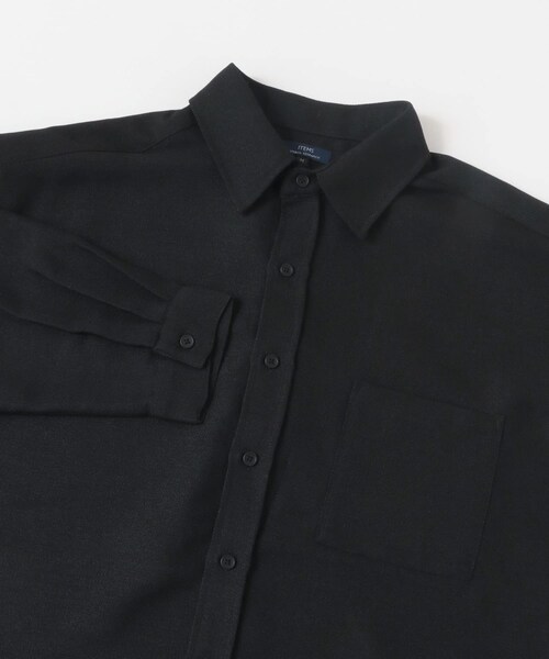 ITEMS URBANRESEARCH（アイテムズ アーバンリサーチ）の「リネンライクシアーロングスリーブシャツ（シャツ/ブラウス・メンズ・WHT/BLK・M/L）」の19枚目の写真
