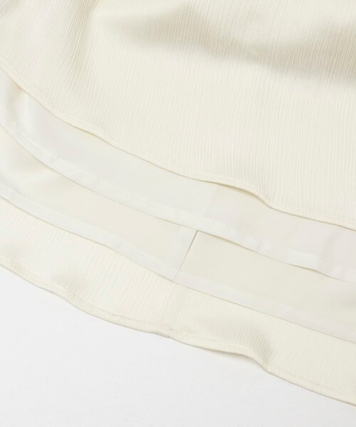 URBAN RESEARCH ROSSO（アーバンリサーチロッソ）の「楊柳サテンウエストマークワンピース（ワンピース・レディース・OFF WHITE/BROWN/NAVY・Free）」の10枚目の写真