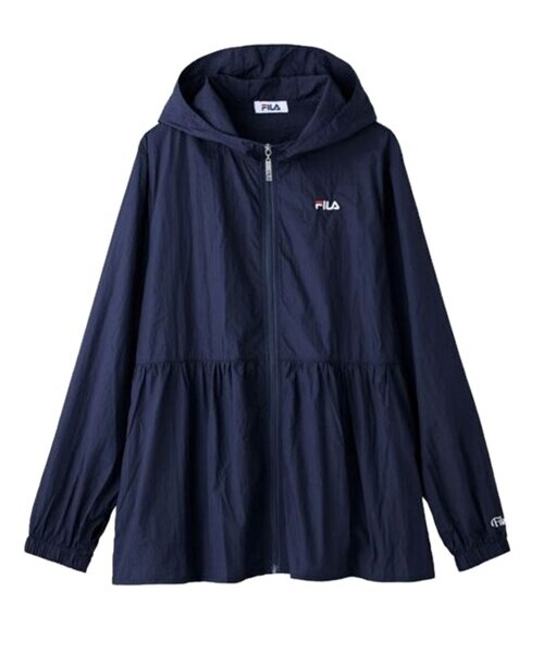 nissen（ニッセン）の「FILA はっ水UV加工ワッシャーパーカー（パーカー・レディース・ネイビー/ラベンダー/ライトグレー・M/L/LL/3L）」の9枚目の写真