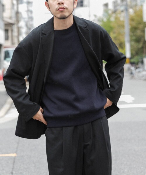 EKAL（エカル）の「ウールライクジャケット（テーラードジャケット・メンズ・ブラウン/チャコール/ブラック・M/L）」の6枚目の写真