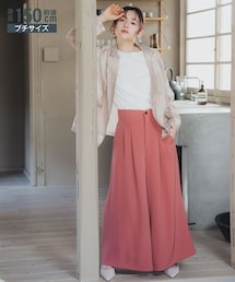 Petitjo | 小さいサイズ　ハイウエストワイドパンツ　低身長さん・小柄女性(その他パンツ)