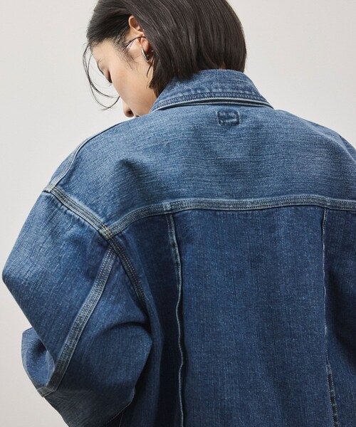 ADAM ET ROPE'(アダムエロペ)の「【Lee for ADAM ET ROPE'】別注 デニムジャケット(デニムジャケット・レディース・ネイビー/ブルー・F)」の12枚目の写真