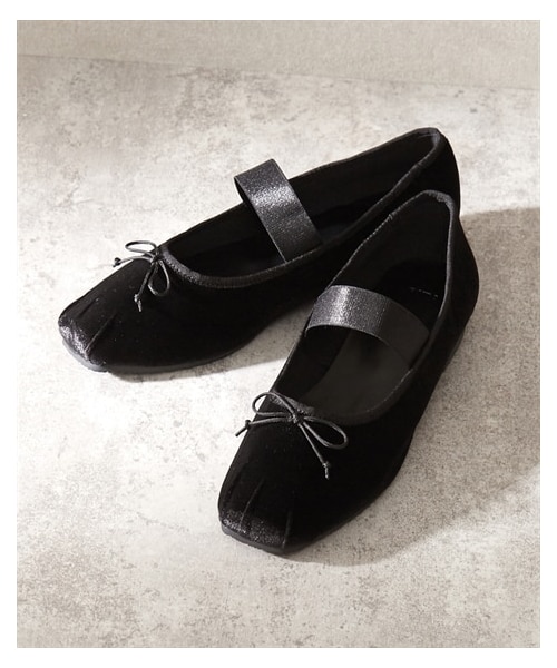 nissen（ニッセン）の「ゴムベルト付バレエシューズ（ワイズ３Ｅ）（バレエシューズ・メンズ・ブラック/ダークブラウン/ピンク・S=22.5~23.0cm/M=23.0~23.5cm/L=23.5~24.0cm/LL=24.0~24.5cm）」の4枚目の写真