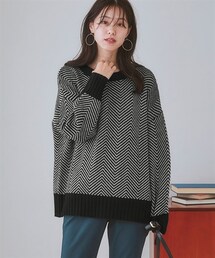 nissen | ジャガード柄ニット(ニット/セーター)