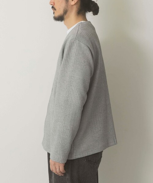 ITEMS URBANRESEARCH（アイテムズ アーバンリサーチ）の「ジオメジャカード カットソーカーディガン（カーディガン/ボレロ・メンズ・GRY/D.BLU/BLK・M/L）」の20枚目の写真