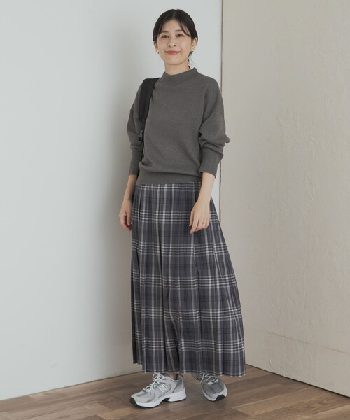 URBAN RESEARCH DOORS（アーバンリサーチドアーズ）の「『一部WEB限定カラー』チェックプリーツスカート（スカート・レディース・GRY×BLU/BRN×RED/MUS×NVY/GRN×YEL・S/M）」の16枚目の写真