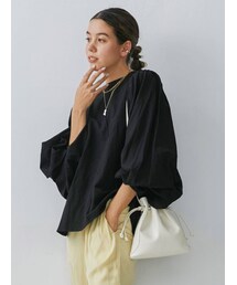 Ungrid | フェイクレザー巾着BAG(ハンドバッグ)