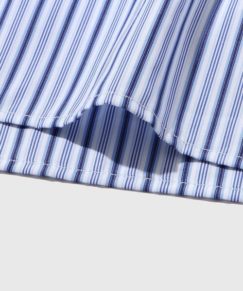 ADAM ET ROPE'(アダムエロペ)の「【BASICKS/ベイシックス】2way Thomas Mason Shirt(シャツ/ブラウス・メンズ・ブルー系/サックス・S)」の14枚目の写真