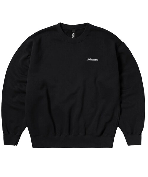 bonjour records（ボンジュールレコーズ）の「No Problemo/ノープロブレモ Mini Problemo Sweatshirt（スウェット・レディース・ブラック・L/M/S/XL）」の3枚目の写真