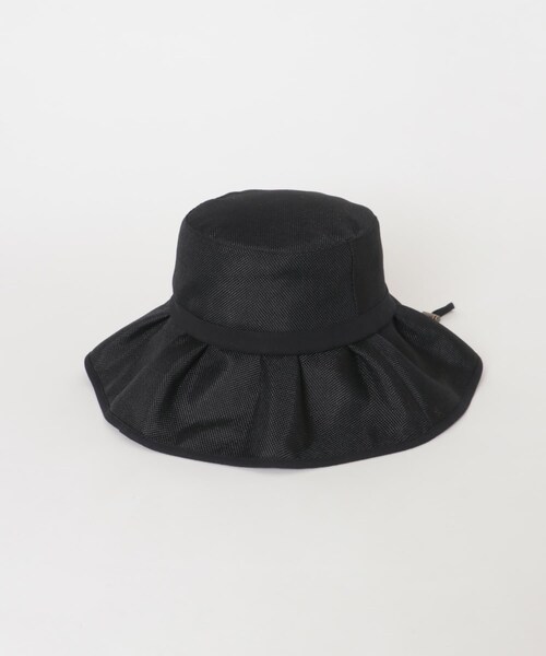 SENSE OF PLACE by URBAN RESEARCH（センスオブプレイスバイアーバンリサーチ）の「ジュートライクフリルハット（ハット・レディース・BLACK/BEIGE/BLK×WHT・One）」の12枚目の写真