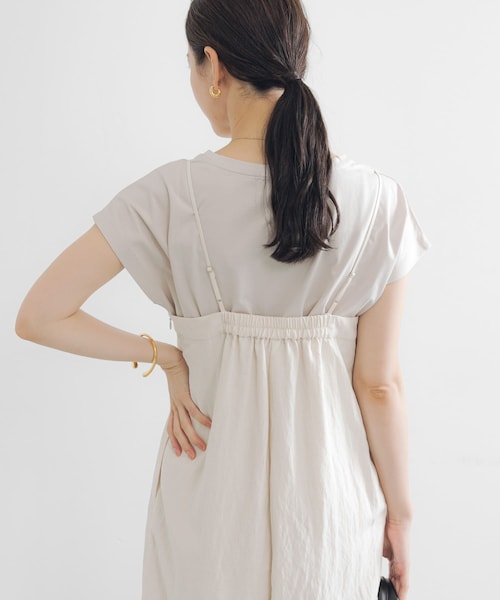 URBAN RESEARCH（アーバンリサーチ）の「スーピマコットンボートネックカットソー（Tシャツ/カットソー・レディース・D.NAVY/WHITE/TAUPE・FREE）」の16枚目の写真