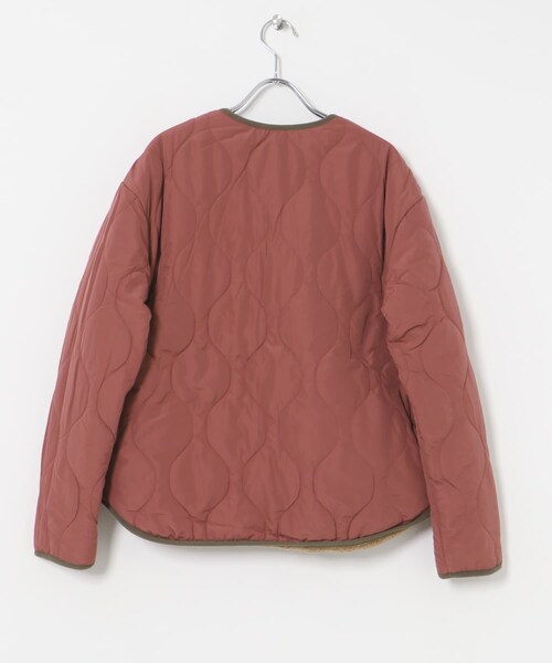THE GOODLAND MARKET（ザグッドランドマーケット）の「AIGLE　リバーシブル シェルパフリース（ノーカラージャケット・レディース・TAUPE/CELADON・S/M/L）」の16枚目の写真