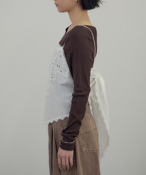 ADAM ET ROPE'（アダムエロペ）の「クロスレースマルチキャミソール（キャミソール・レディース・ブラック/オフホワイト・F）」の17枚目の写真