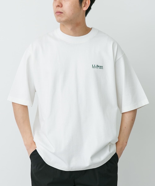 URBAN RESEARCH DOORS(アーバンリサーチドアーズ)の「L.L.Bean JAPAN EDITION UNION SHORT SLEEVE T-SHIRTS(Tシャツ/カットソー・メンズ・WHITE/BIRCH/TOP GREY/TEAL/NAVY/T.CHARCOAL・M/L/XL)」の1枚目の写真