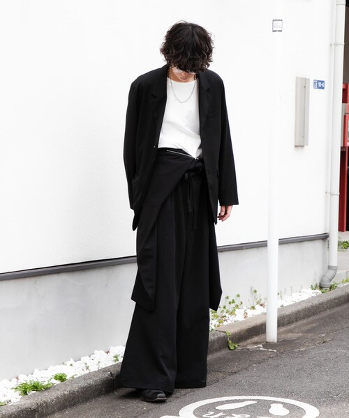SENSE OF PLACE by URBAN RESEARCH（センスオブプレイスバイアーバンリサーチ）の「ベルトテッドジャンプスーツ（つなぎ/オールインワン・メンズ・BLACK/BEIGE・M/L）」の18枚目の写真