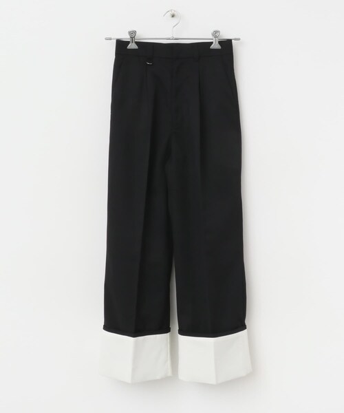 SENSE OF PLACE by URBAN RESEARCH（センスオブプレイスバイアーバンリサーチ）の「ワイドターンバックパンツ（その他パンツ・レディース・KHAKI/BLACK/BEIGE・S/M）」の9枚目の写真