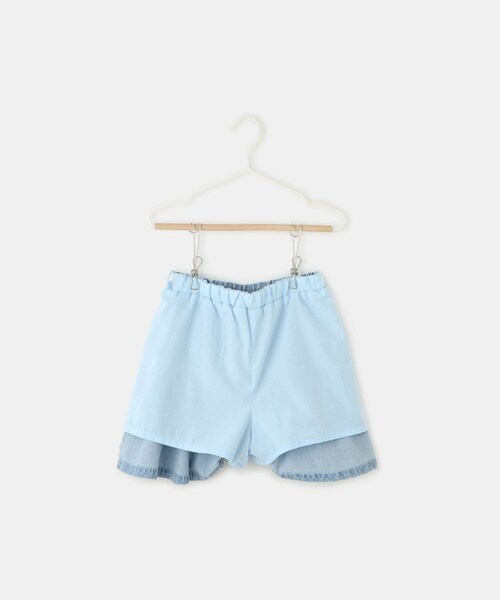 ROPE' PICNIC（ロペピクニック）の「【KIDS/キッズ】インパンツ付きハートポケットデニムスカート（デニムスカート・キッズ・ネイビー/サックス・L/M/S）」の21枚目の写真