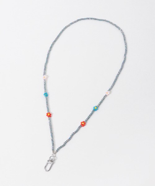 URBAN RESEARCH Sonny Label（アーバンリサーチサニーレーベル）の「フラワービーズサングラスホルダー（ネックレス・レディース・ライトブルー・One）」の2枚目の写真