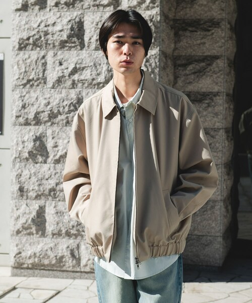 URBAN RESEARCH DOORS（アーバンリサーチドアーズ）の「ヘムシャーリング フルジップ ブルゾン（ブルゾン・メンズ・BEIGE/NAVY・M/L）」の14枚目の写真
