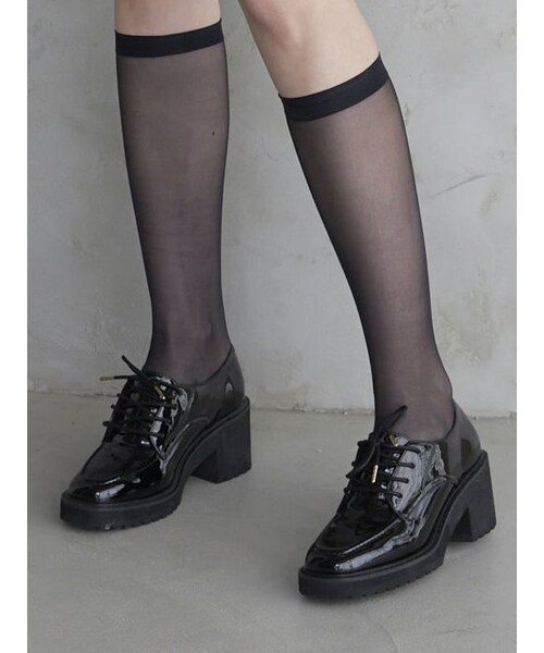 MERCURYDUO（マーキュリーデュオ）の「レースアップソールローファー（ローファー・レディース・ブラック/ブラウン・36/38）」の8枚目の写真