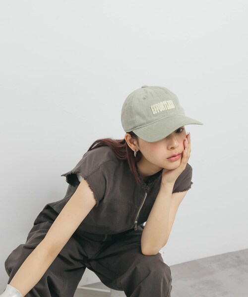 KBF（ケイビーエフ）の「プランプチェーンステッチCAP（キャップ・レディース・IVORY/BROWN/GREEN・one）」の17枚目の写真