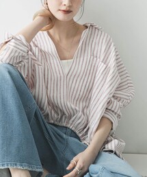 URBAN RESEARCH | ラミーレーヨンギャザーヘムシャツ(シャツ/ブラウス)