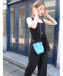 MURUA | リボンボタンロンパース(つなぎ/オールインワン)