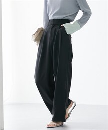 nissen | フロントタック入ワイドパンツ(パンツ)