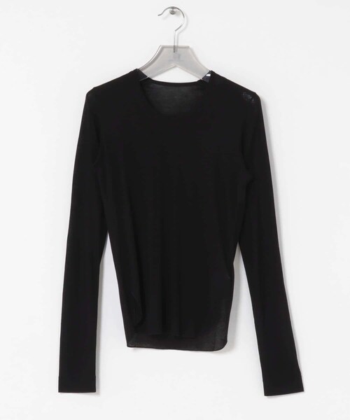URBAN RESEARCH（アーバンリサーチ）の「強撚シアーカットソー（Tシャツ/カットソー・レディース・WHITE/BLACK/CHERRY RED/BROWN・FREE）」の21枚目の写真