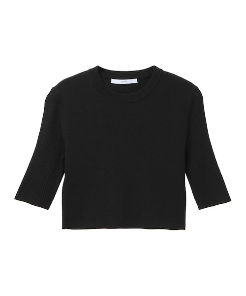 UN3D.（アンスリード）の「BASIC RIB KT H/S TOP（ニット