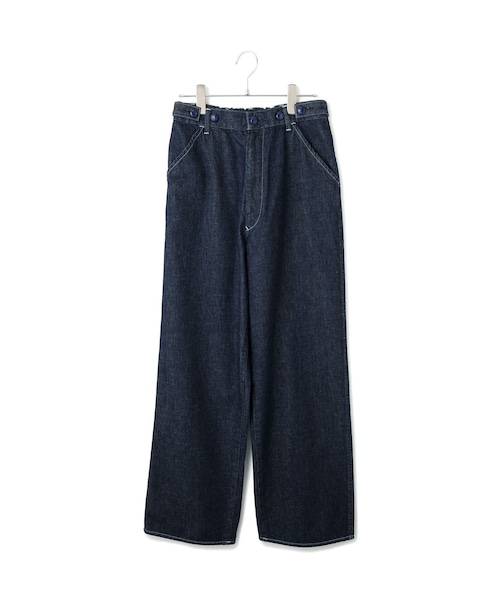 ADAM ET ROPE'(アダムエロペ)の「【KURO for SALON(クロ)】別注EASY TUCK DENIM INDIGO / デニムパンツ(デニムパンツ・レディース・ネイビー・0/1)」の8枚目の写真